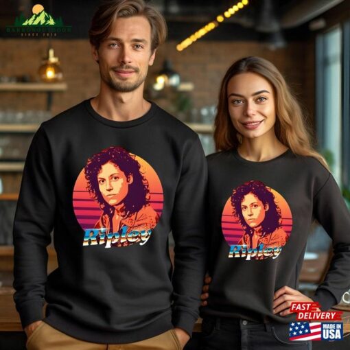 Ripley Retrowave Shirt Retro 90S Vintage Style Hoodie Sweatshirt