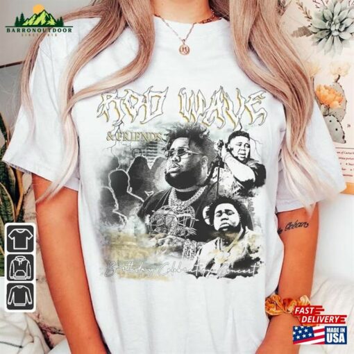 Rod Wave Rap Shirt And Friends 2023 Vintage 90S Y2k Graphic Sweatshirt T-Shirt Hoodie