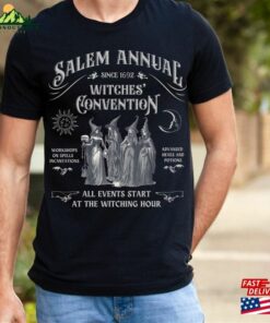 Salem Witch Convention Halloween T-Shirt Halloweentown Sweatshirt Ladies Ghost Tee Classic