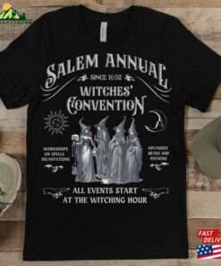 Salem Witch Convention Halloween T Shirt Halloweentown Sweatshirt Ladies Ghost Tee Classic 3