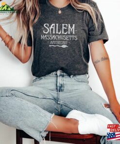 Salem Witch Halloween Shirt Massachusetts Witchy T Shirt Classic 3