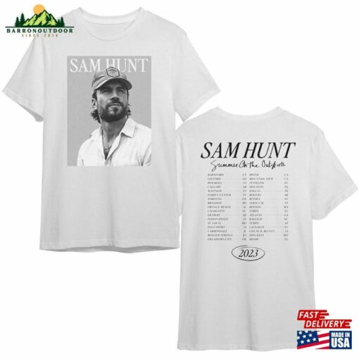 Sam Hunt 2023 Tour Shirt Summer On The Outskirts Tee Gifts Fan Unisex Hoodie