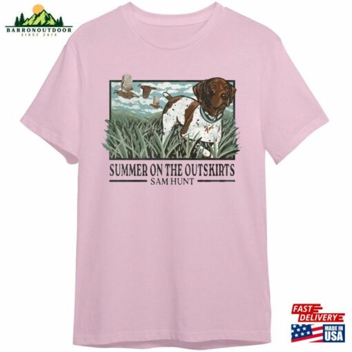 Sam Hunt 2023 Tour T-Shirt Dog Summer On The Outskirts Tee Gifts Shirt Unisex