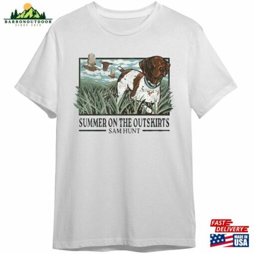 Sam Hunt 2023 Tour T-Shirt Dog Summer On The Outskirts Tee Gifts Shirt Unisex