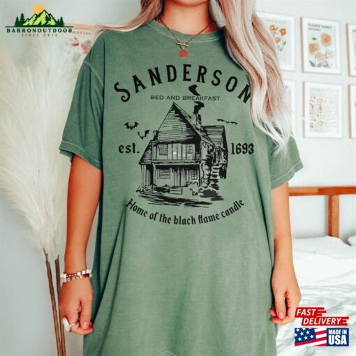 Sanderson Home Of The Black Flame Candle Comfort Colors Shirt Sisters Halloween Sweatshirt Hoodie