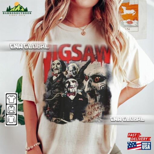 Saw Jigsaw Horror Movie Shirt Bootleg Halloween Vintage Retro 90S Y2k Sweatshirt Classic Unisex