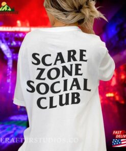 Scare Zone Social Club Horror Nights Graphic Tee Hhn 2023 Classic Sweatshirt