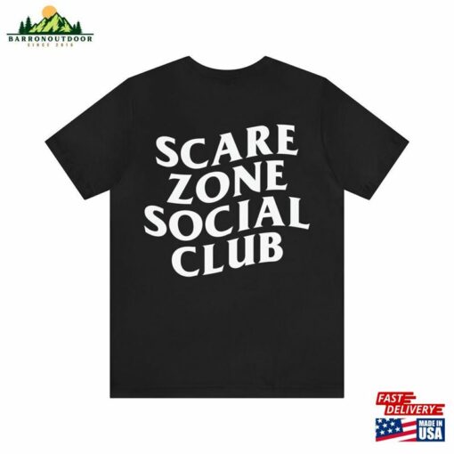 Scare Zone Social Club Horror Nights Graphic Tee Hhn 2023 Classic Sweatshirt