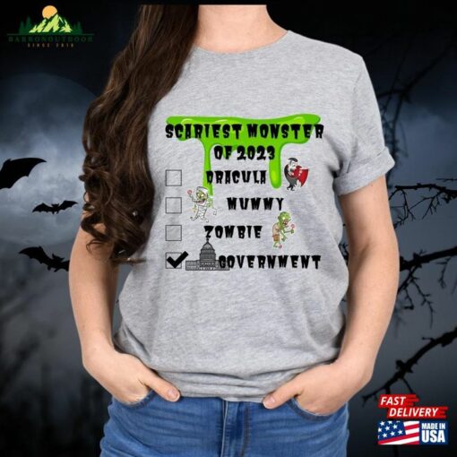 Scariest Monster Of 2023 Unisex Tee Shirt Political Halloween Funny Sweatshirt