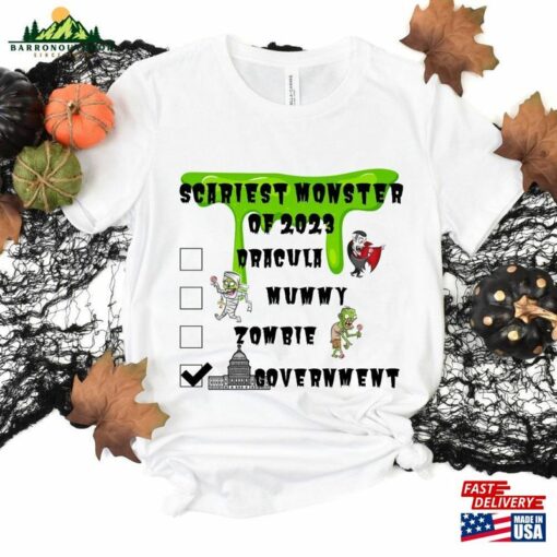 Scariest Monster Of 2023 Unisex Tee Shirt Political Halloween Funny Sweatshirt