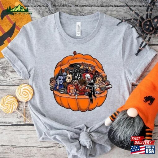 Scary Halloween 2023 Shirt Mickey Pumpkin Unisex Hoodie