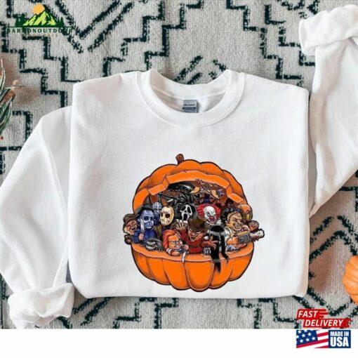 Scary Halloween 2023 Shirt Mickey Pumpkin Unisex Sweatshirt