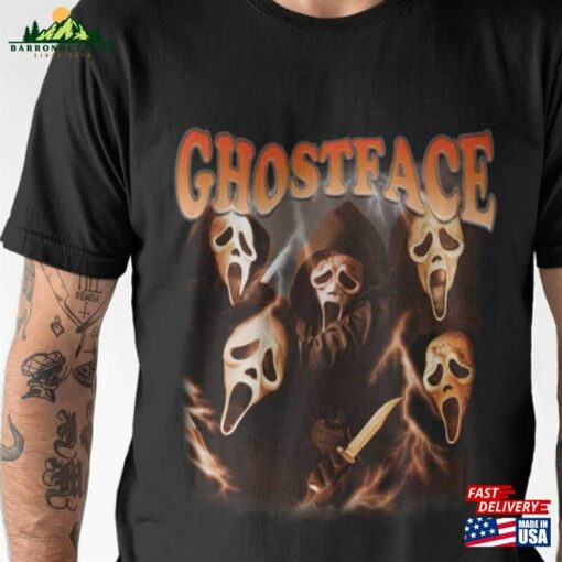 Scream Ghostface Horror Halloween Shirt Movie Gift T-Shirt Unisex