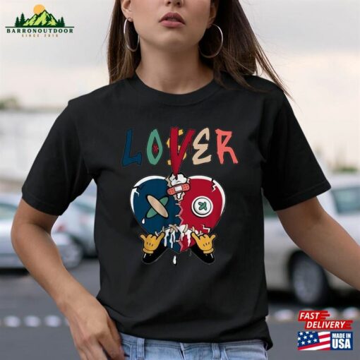 Shirt To Match Jordan 1 Mid Multi Color 2023 Loser Lover Heart Dripping Sweatshirt T-Shirt