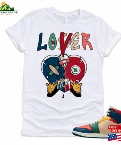 Shirt To Match Jordan 1 Mid Multi Color 2023 Loser Lover Heart Dripping Sweatshirt T-Shirt