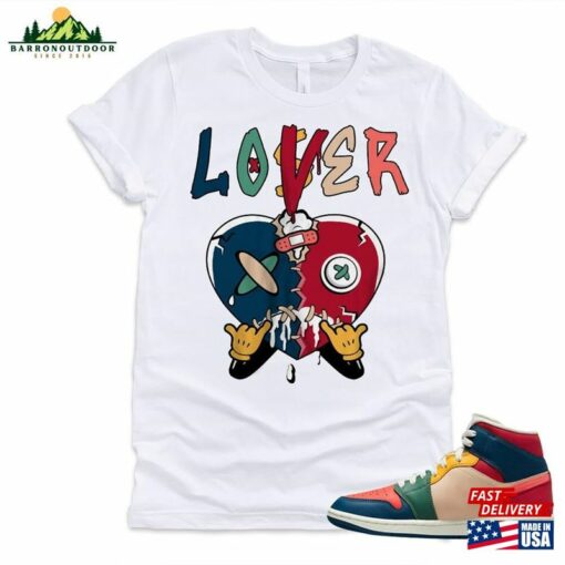 Shirt To Match Jordan 1 Mid Multi Color 2023 Loser Lover Heart Dripping Sweatshirt T-Shirt