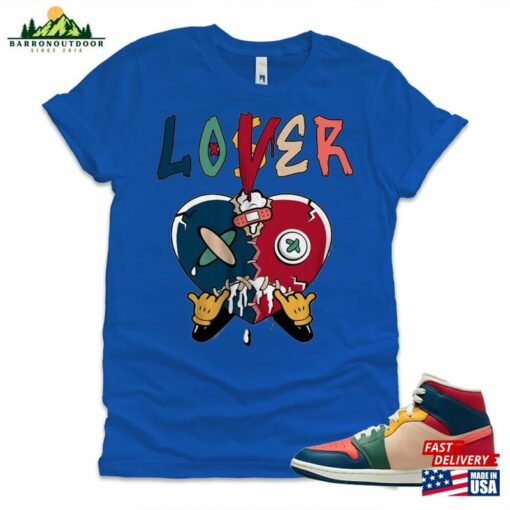 Shirt To Match Jordan 1 Mid Multi Color 2023 Loser Lover Heart Dripping Sweatshirt T-Shirt