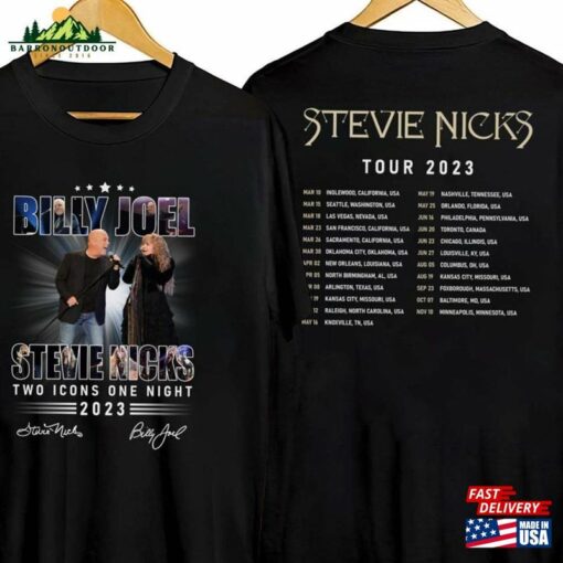 Signature Billy Joel Stevie Nick Tour T-Shirt Merch Shirt 90S Sweatshirt Hoodie