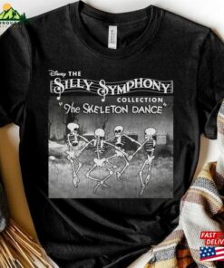 Silly Symphony The Skeleton Dance Halloween Dancing Vintage T Shirt Classic Unisex 4