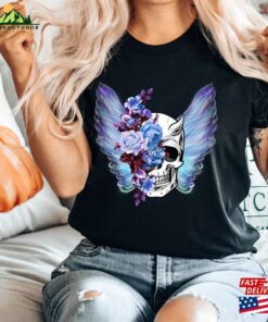Skeleton Angel Bloom Skull Shirt Halloween Sweatshirt Hoodie Skeleton Angel Bloom Skull Shirt Halloween Sweatshirt Hoodie