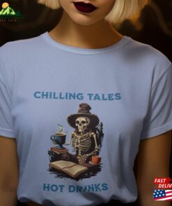 Skeleton Book Lover T-Shirt Quot Chilling Tales Unisex Classic