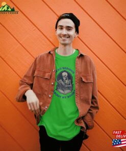 Skeleton Book Lover T Shirt Quot Dead Serious About My Books Hoodie Classic 3