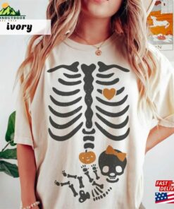 Skeleton Halloween Maternity Comfort Colors Shirt New Baby Girl Pregnancy Announcement 2023 Pregnant Women Classic T-Shirt 2 Skeleton Halloween Maternity Comfort Colors Shirt New Baby Girl Pregnancy Announcement 2023 Pregnant Women Classic T Shirt 3