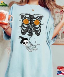 Skeleton Halloween Maternity Shirt Funny Pregnancy Announcement 2023 Pregnant Women Costume T-Shirt Unisex 3 Skeleton Halloween Maternity Shirt Funny Pregnancy Announcement 2023 Pregnant Women Costume T Shirt Unisex 4