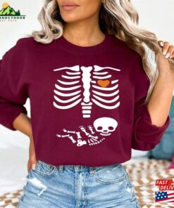 Skeleton Halloween Maternity Sweatshirt Funny Pregnancy Announcement Shirt 2023 Pregnant Women Costume Hoodie Skeleton Halloween Maternity Sweatshirt Funny Pregnancy Announcement Shirt 2023 Pregnant Women Costume Hoodie