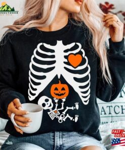 Skeleton Halloween Pregnancy Announcement Shirt Maternity Sweatshirt Funny 2023 Hoodie Classic 2 Skeleton Halloween Pregnancy Announcement Shirt Maternity Sweatshirt Funny 2023 Hoodie Classic 3