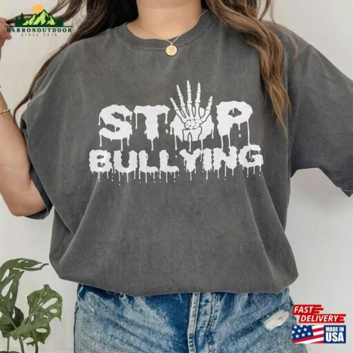 Skeleton Hand Stop Bullying Shirt Orange Day 2023 Equality Classic T-Shirt