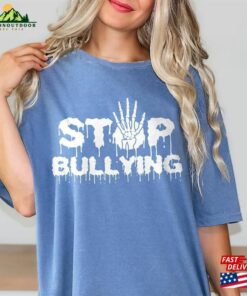 Skeleton Hand Stop Bullying Shirt Orange Day 2023 Equality Classic T Shirt 3