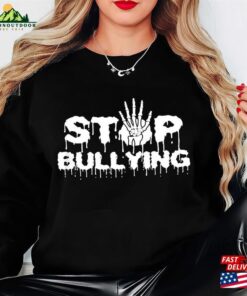 Skeleton Hand Stop Bullying Shirt Orange Day 2023 Equality Classic T Shirt 4