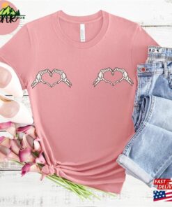 Skeleton Hearts Halloween Shirt Hippie Boho Outfit Make Peace Not War Hoodie Unisex 4