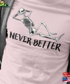 Skeleton Shirt Funny Halloween T-Shirt Sweatshirt
