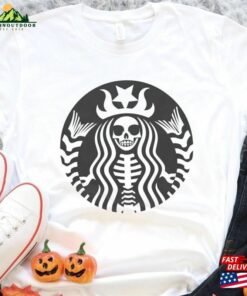 Skeleton Starbucks Inspired Shirt Halloween Classic Unisex