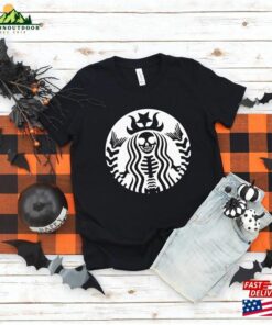 Skeleton Starbucks Inspired Shirt Halloween Classic Unisex