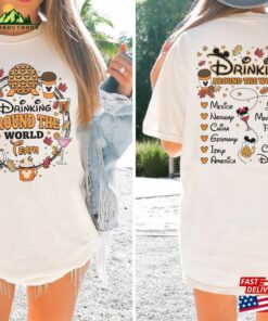 Snacking Around The World Drinking Disney Halloween 2 Sided Shirts T Shirt Hoodie 3