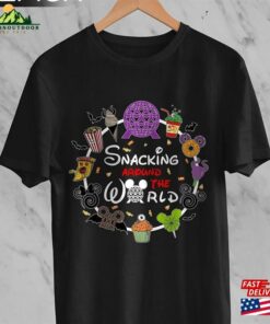 Snacking Around The World Halloween Shirt Drinking Epcot Disney Sweatshirt Classic