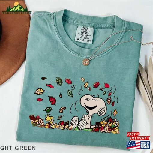 Snoopy Autumn Comfort Colors Shirt Fall Peanuts Sweatshirt Hoodie