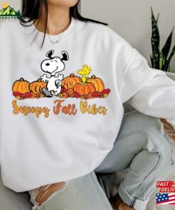 Snopy Fall Vibes Shirt Dog Cartoon Hoodie Christmas Sweatshirt Classic 3