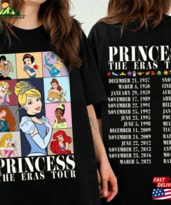 Snow White Cinderella Princess Tour Backside Disneyland 100Th Celebration Comfort Colors T-Shirt Classic Unisex