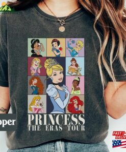 Snow White Cinderella Princess Tour Backside Disneyland 100Th Celebration Comfort Colors T Shirt Classic Unisex 4