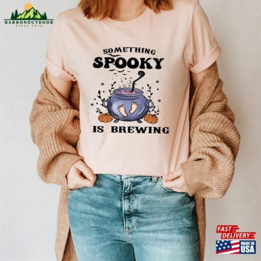 Something Spooky Is Brewing Shirt Witchy Vibes Witch Unisex Classic