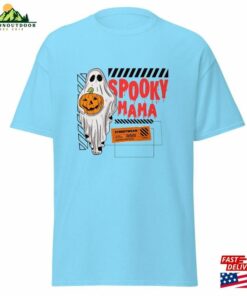 Spoocky Mama Haha Funny Design Halloween Party 2023 Horror Classic Sweatshirt
