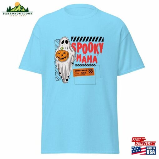 Spoocky Mama Haha Funny Design Halloween Party 2023 Horror Classic Sweatshirt