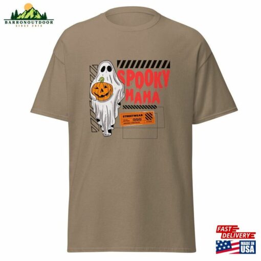 Spoocky Mama Haha Funny Design Halloween Party 2023 Horror Classic Sweatshirt