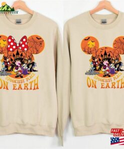 Spookiest Place On Earth Disney Halloween Shirt Mickey And Minnie Balloon Sweatshirt Hoodie