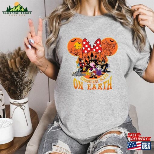 Spookiest Place On Earth Shirt Disney 2023 Halloween T Unisex Sweatshirt