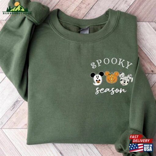 Spooky Season Mickey Head Sweatshirt Disney Halloween Shirt Pumpkin Unisex